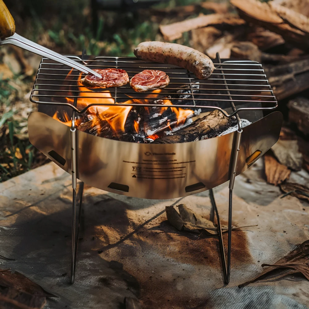 Ultralight Foldable Wood Stove Fire Pit for Camping & Trekking - Image 3