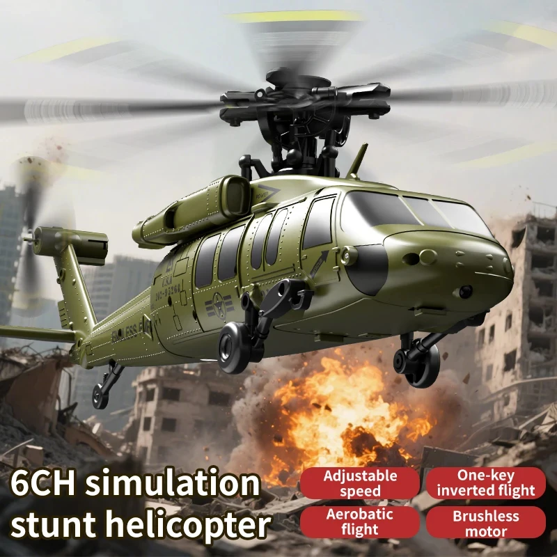 6CH Brushless RC Helicopter with Inverted Flight & 6-Axis Gyro - Image 3