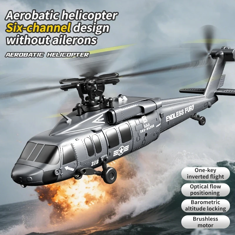 6CH Brushless RC Helicopter with Inverted Flight & 6-Axis Gyro - Image 6