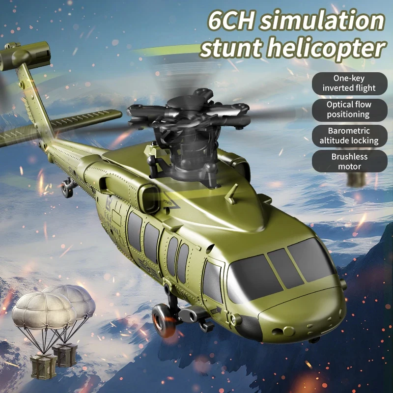 6CH Brushless RC Helicopter with Inverted Flight & 6-Axis Gyro - Image 2
