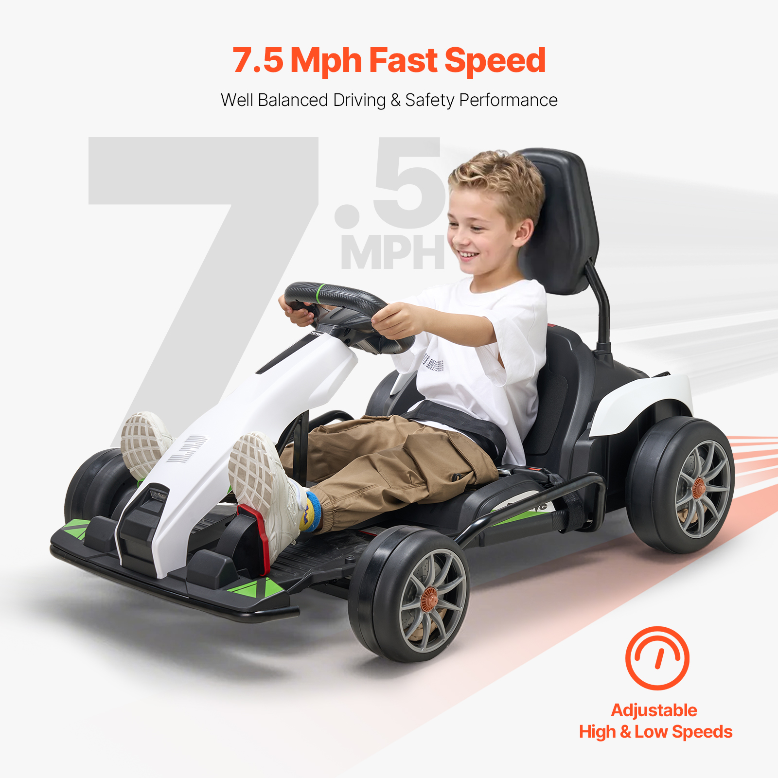 24V Electric Pedal Go Kart - Fun Outdoor Toy for Kids - Image 5