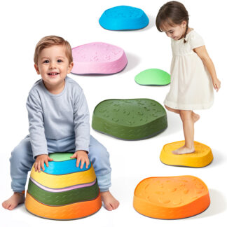 6-Piece Kids Balance Stepping Stones - Fun Outdoor & Indoor Play