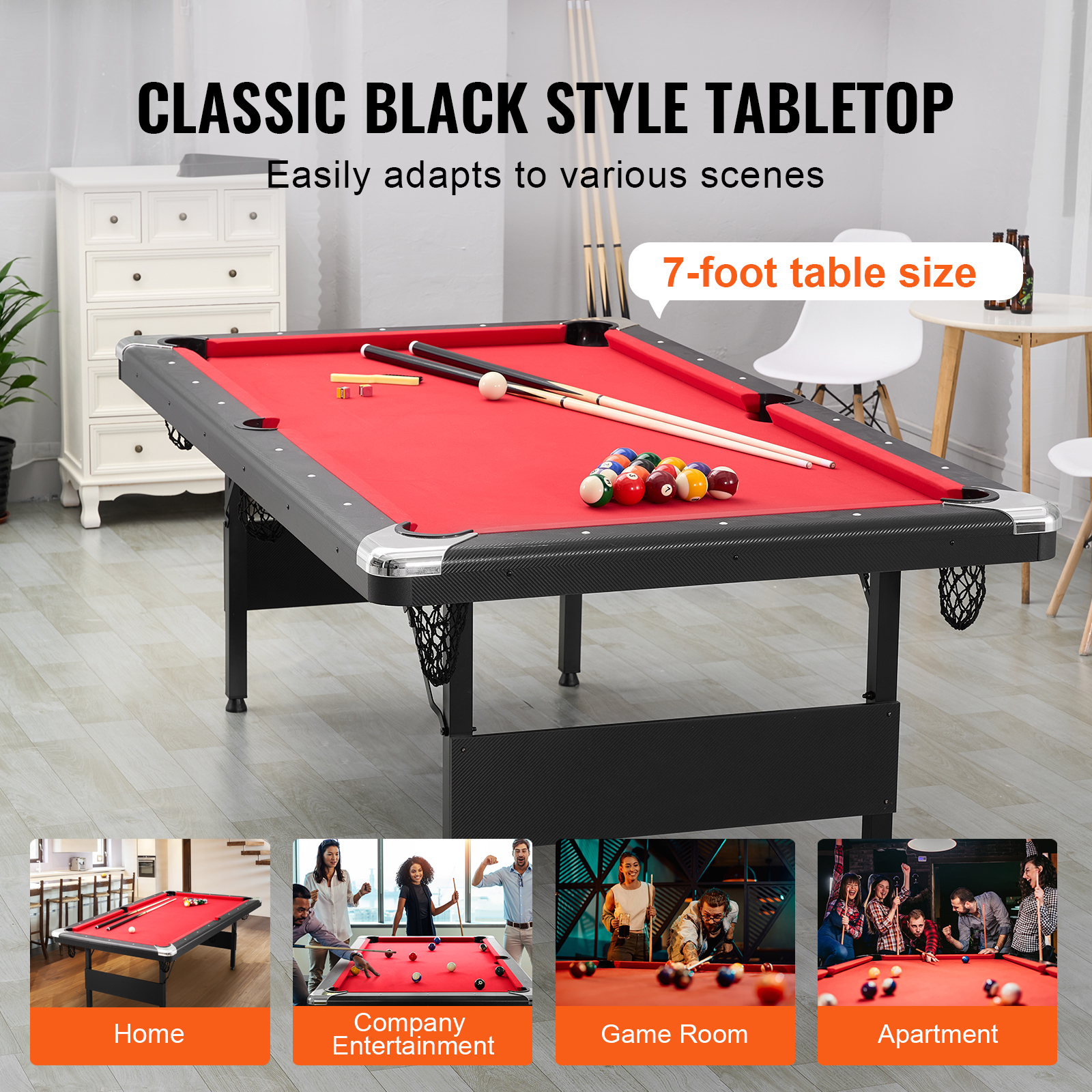 Portable Foldable Billiard Table - Ideal for Home and Outdoor Play - Image 6