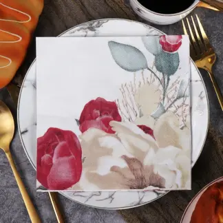 Elegant Chinese Style Butterfly Paper Napkins – Colorful Printed Wedding Party Set (20pcs)