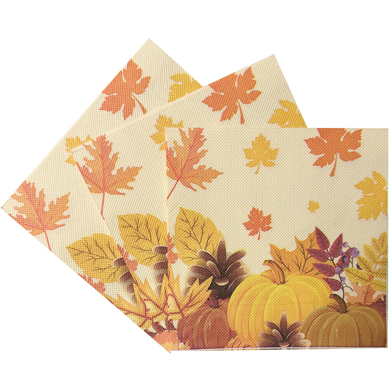 20Pcs Thanksgiving Disposable Paper Placemat - Autumn Party Decor - Image 5