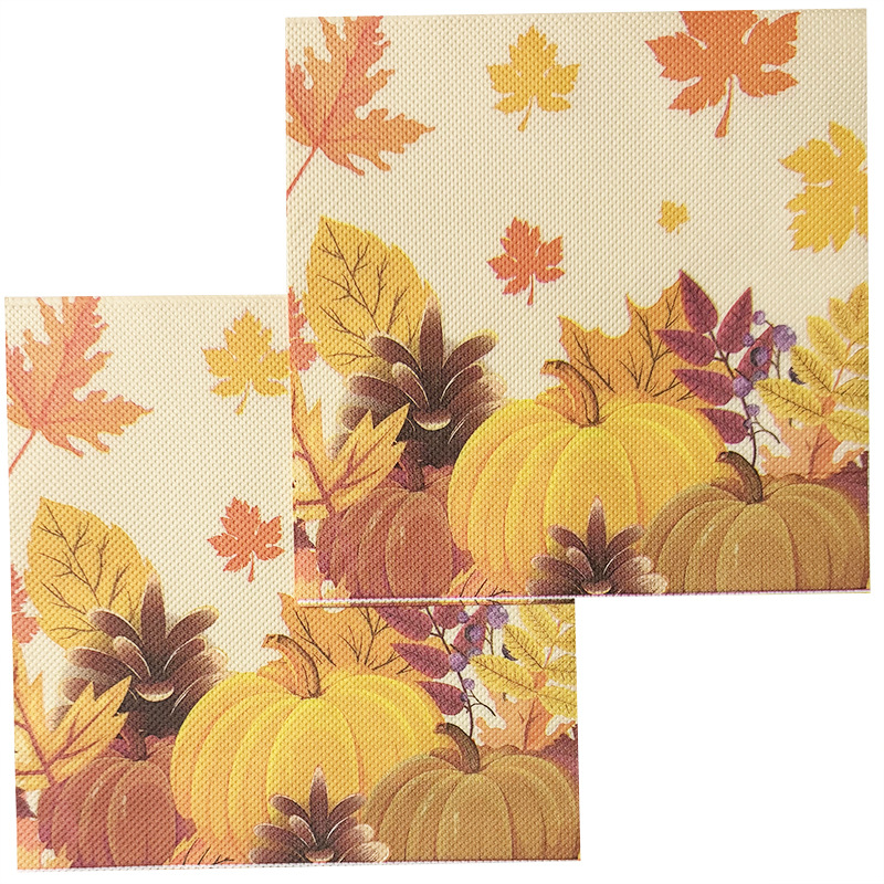 20Pcs Thanksgiving Disposable Paper Placemat - Autumn Party Decor - Image 6