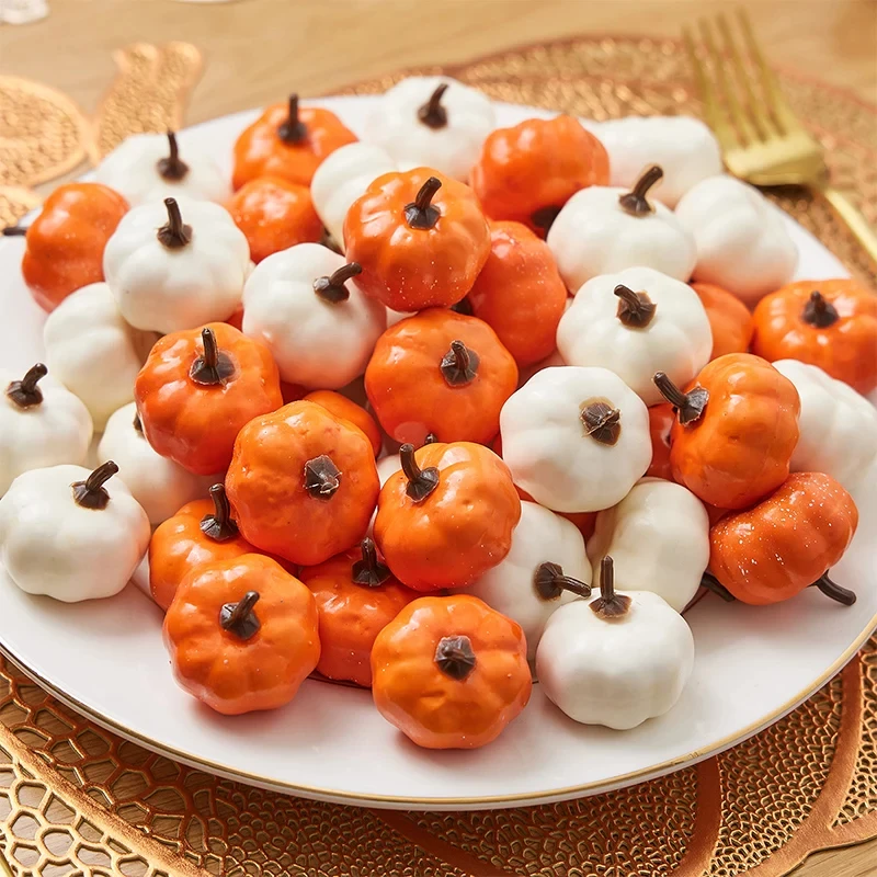 Artificial Foam Pumpkin Decorations – Fall Table Centerpieces - Image 4