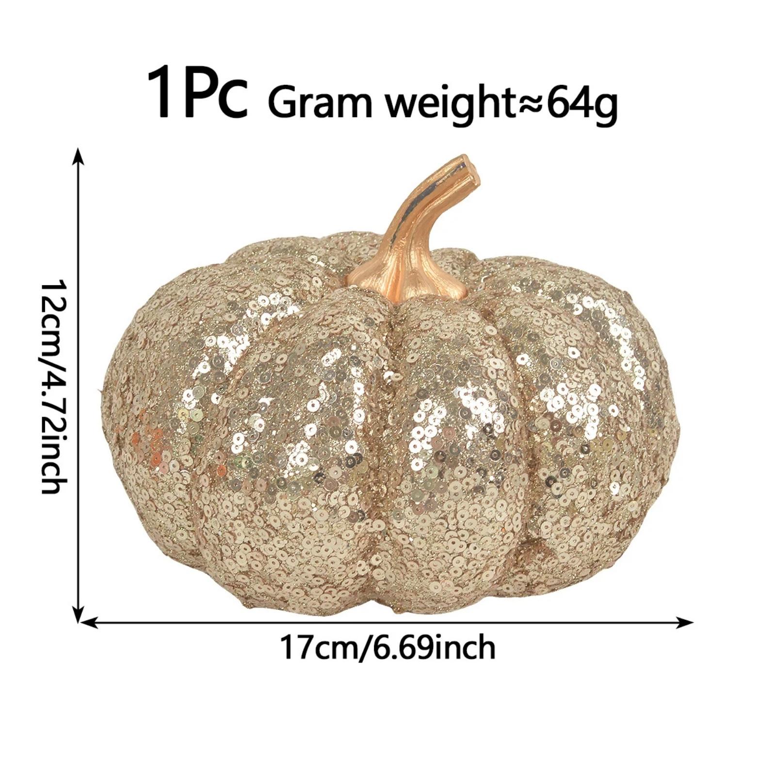 Glitter Sequin Pumpkin Ornament – Sparkling Fall Home Decor - Image 5