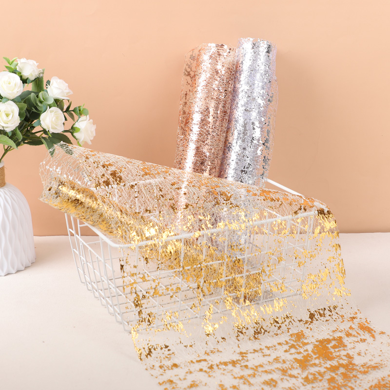 Metallic Gold Sequin Table Runner for Elegant Events - Image 2