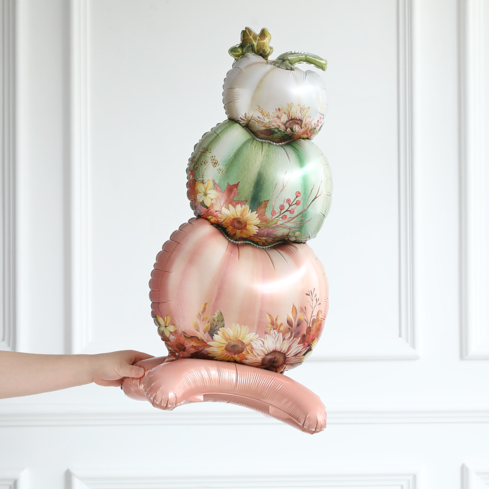 Thanksgiving Standing Pumpkin Balloon - Festive Fall Decor - Image 4