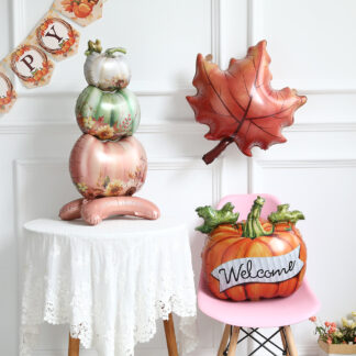Thanksgiving Standing Pumpkin Balloon - Festive Fall Decor