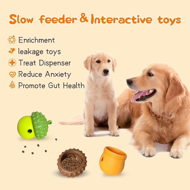 Multi-Function Pinecone Dog Toy - Food Leaking Puzzle & Chew Toy - Image 4