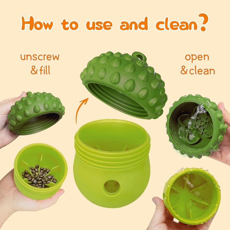 Multi-Function Pinecone Dog Toy - Food Leaking Puzzle & Chew Toy - Image 2