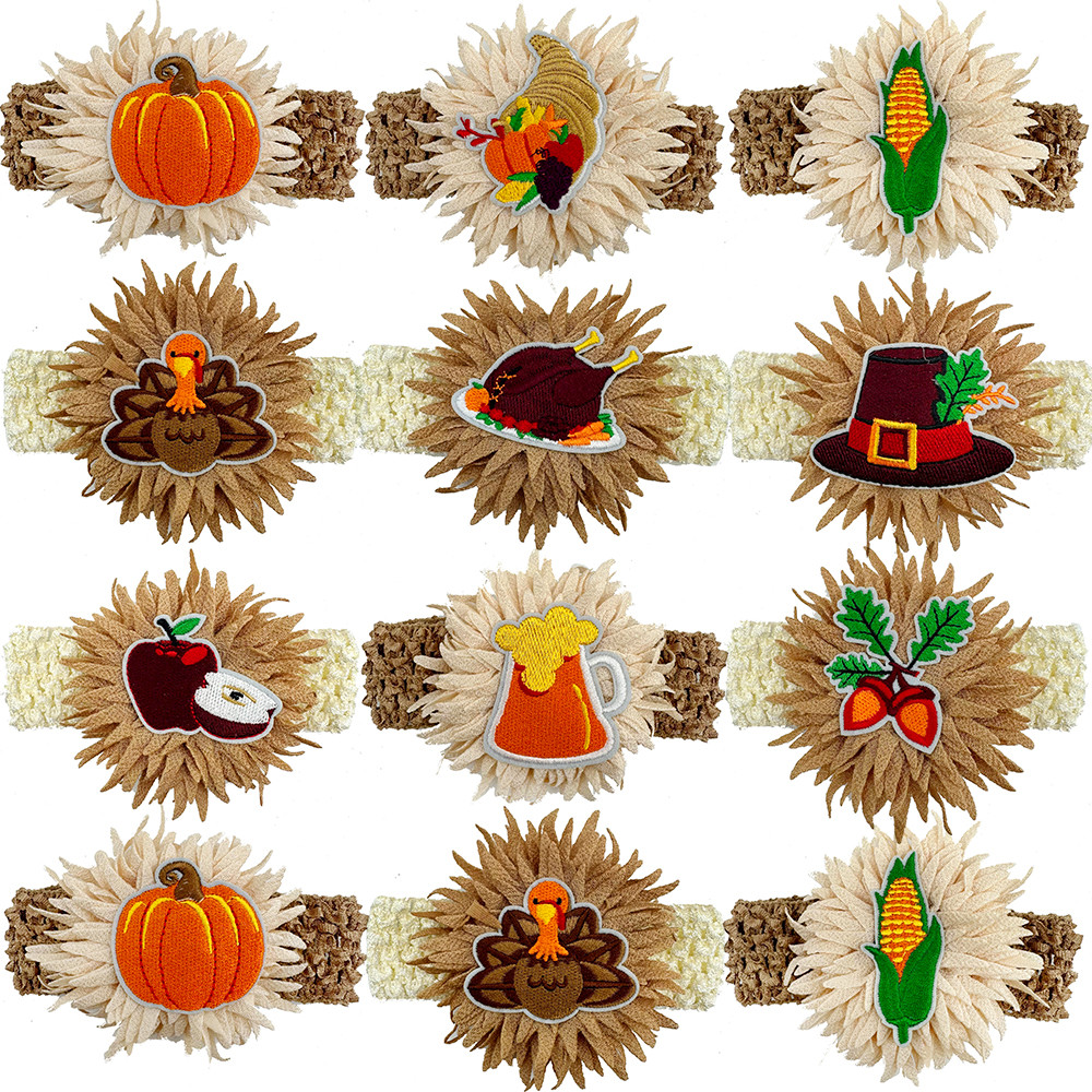 Thanksgiving Dog Bow Tie Set – 30pcs Cute Fall Pet Accessories