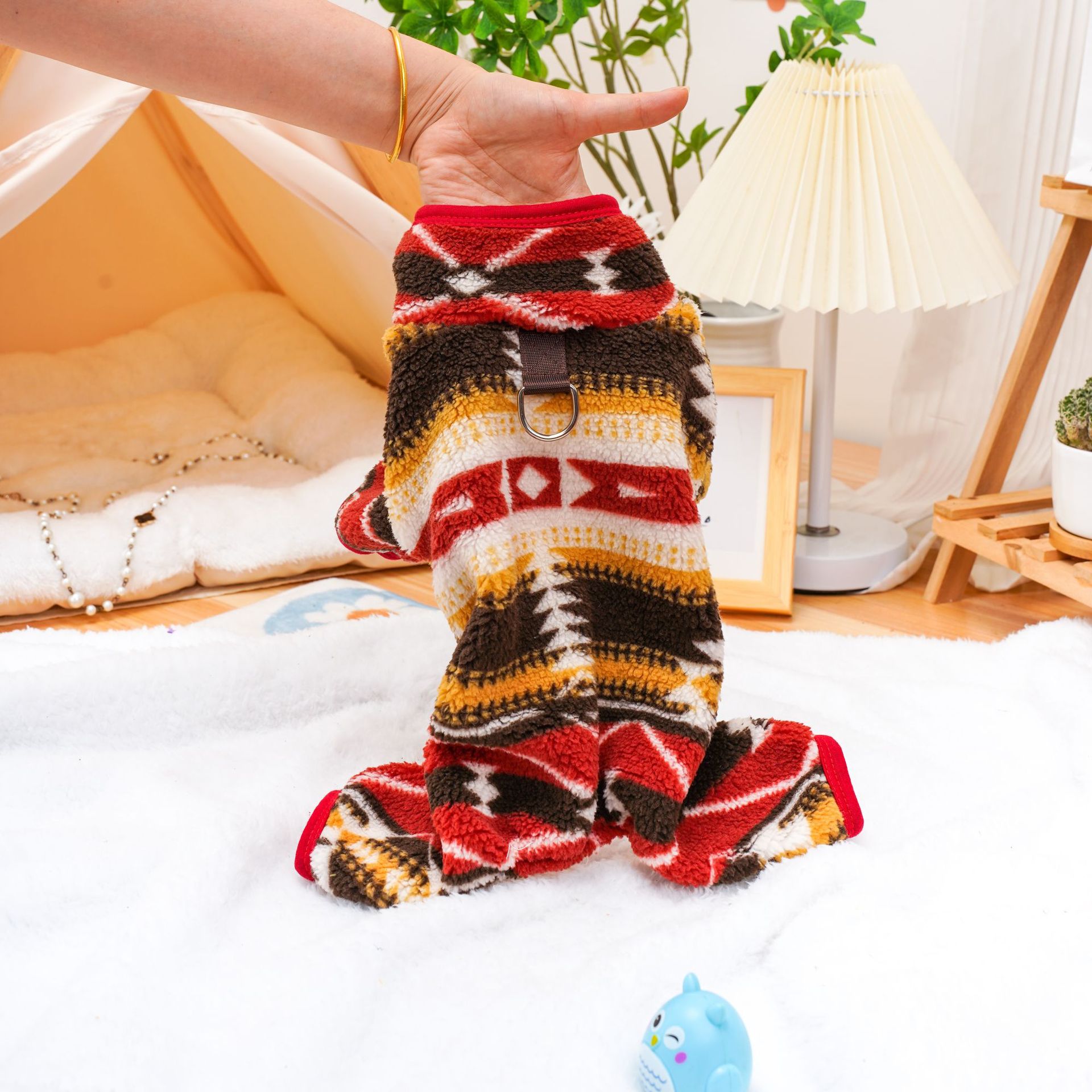 Cozy Lamb Wool Jumpsuit for Pets - Autumn & Winter Pajamas - Image 2