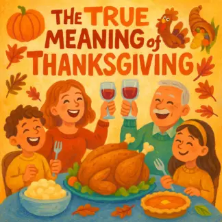 The True Meaning of Thanksgiving | Digital Download eBook Guide | Gratitude & History of Thanksgiving | AI Reflection Prompts & Family Traditions