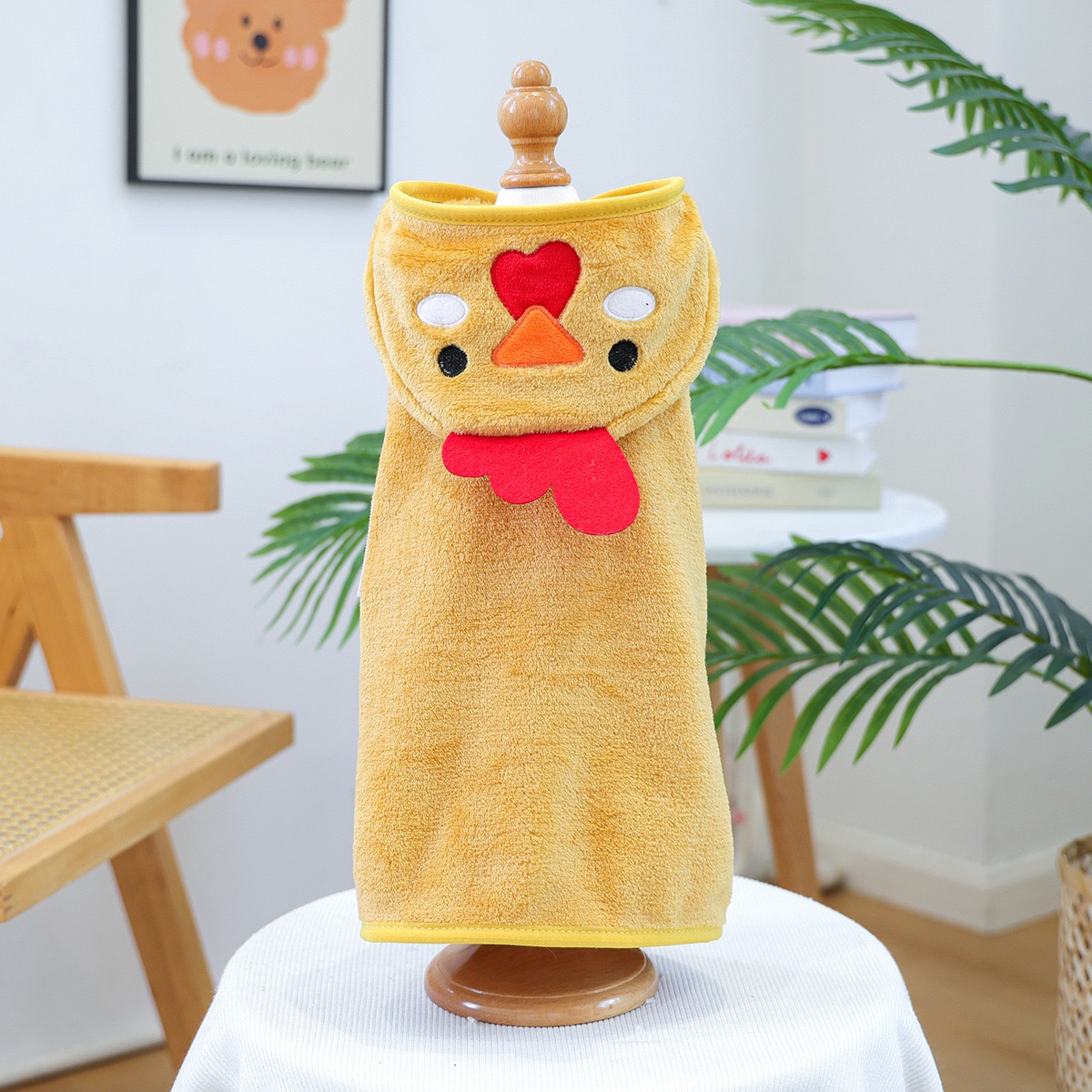 Cartoon Chicken Clothes for Dogs - Cozy Multi-Functional Pet Cloak - Image 4