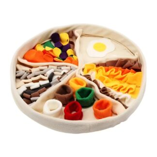 Pizza Slice Snuffle Mat – Interactive Dog Toy with Chew & Squeak Fun