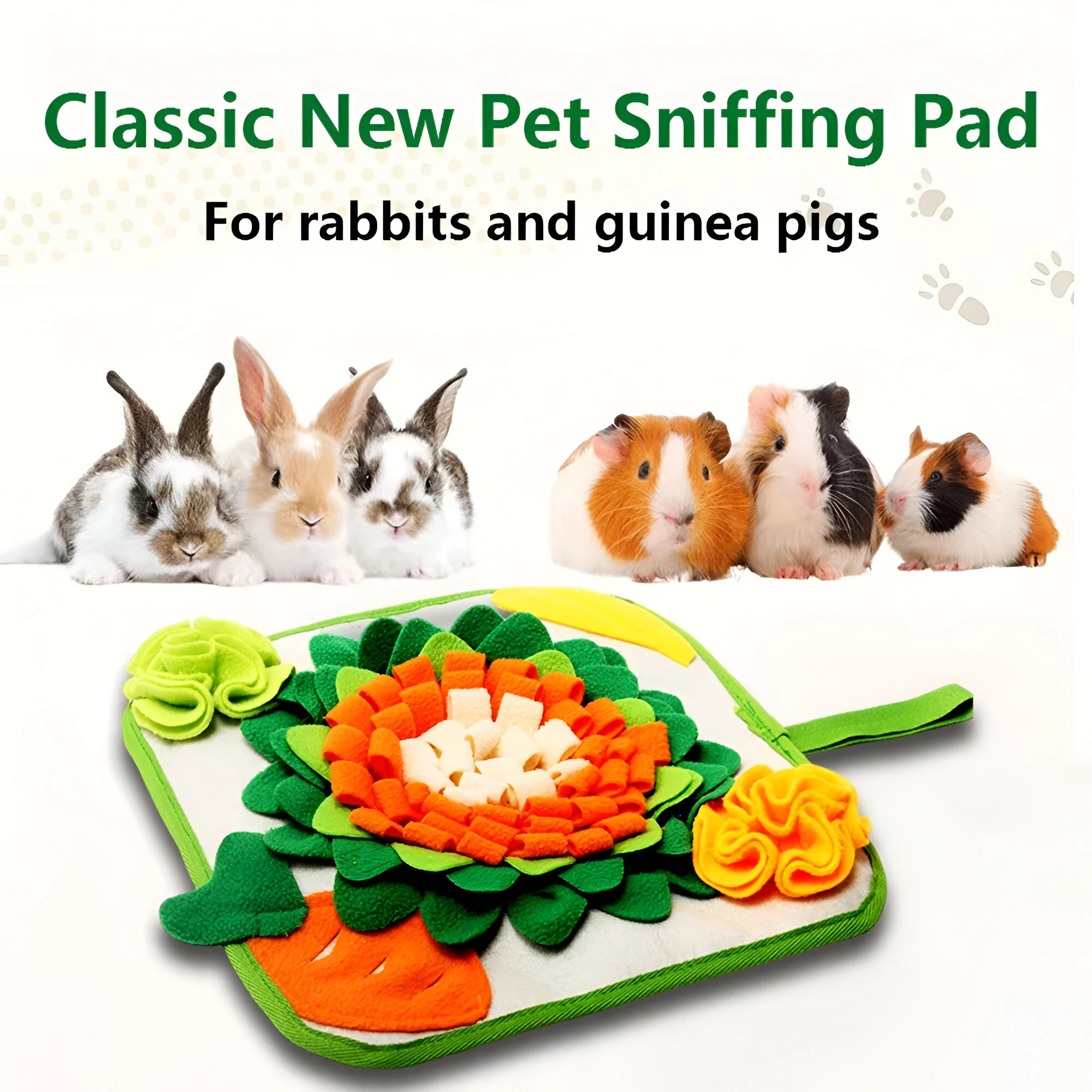 Pet Sniffing & Foraging Mat for Small Animals – Interactive Training Toy - Image 2