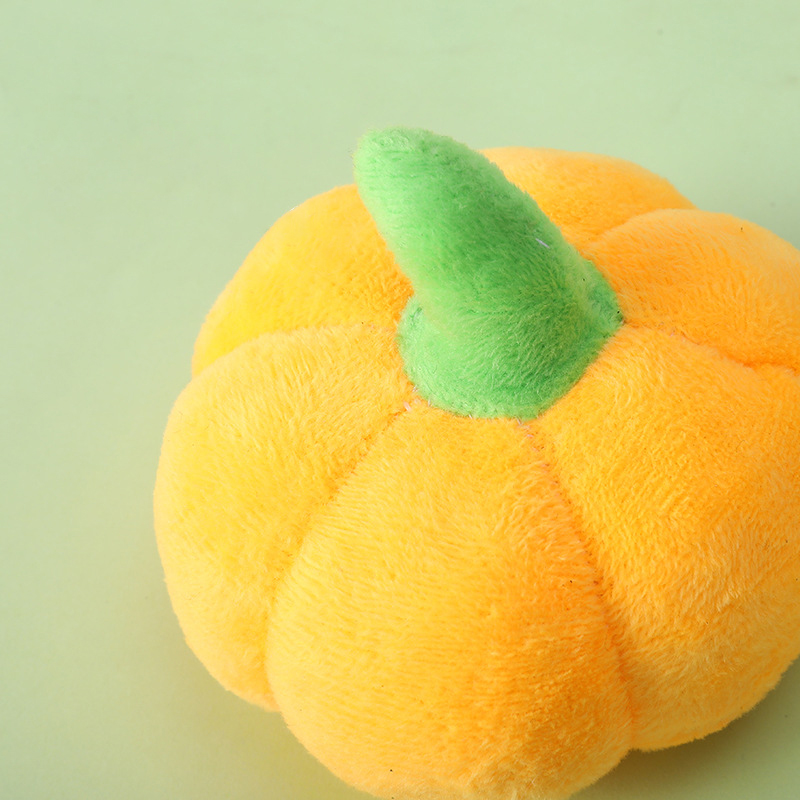 Interactive Pumpkin Plush Dog Toy - Image 4