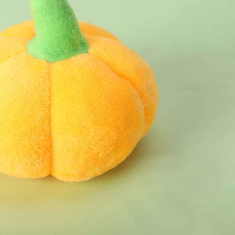Interactive Pumpkin Plush Dog Toy - Image 6
