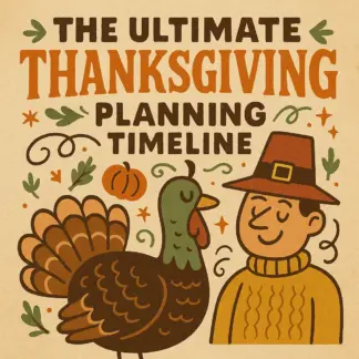 The Ultimate Thanksgiving Planning Timeline: Your Step-by-Step Countdown to Feast Day | Printable Thanksgiving Checklist | Thanksgiving Planning Timeline Guide for a Stress-Free Holiday