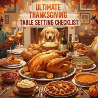 Ultimate Thanksgiving Table Setting Checklist | Printable Holiday Decor Guide | Thanksgiving Table Setting Ideas for a Beautiful Feast