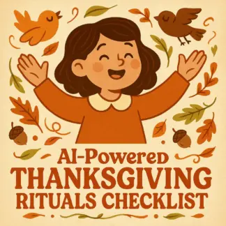 AI-Powered Thanksgiving Rituals Checklist | Digital Mindfulness Guide for Gratitude, Connection & Joy | How to Use AI to Create Mindful Thanksgiving Rituals