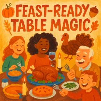 Feast-Ready Table Magic | Thanksgiving Table Decorating Ideas Checklist | Digital Download for Effortless Holiday Styling
