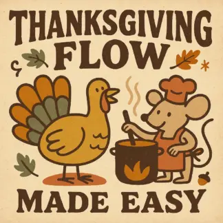 Thanksgiving Flow Made Easy | Digital Guide on How to Use AI to Plan a Smooth Thanksgiving Dinner Flow | AI-Powered Holiday Planner for Effortless Hosting