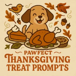Pawfect Thanksgiving Treat Prompts | Printable Pet Treat Checklist | ai prompts for pet thanksgiving treat ideas | DIY Holiday Pet Recipes & Creative Pet Snack Planner