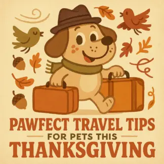Pawfect Travel Tips for Pets This Thanksgiving | Printable Checklist for Stress-Free Pet Travel | Thanksgiving Travel Tips for Pets | Digital Download