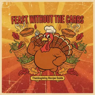 Feast Without the Carbs | Low-Carb Thanksgiving Dinner eBook | Digital Download Guide for Keto-Friendly Holiday Meals