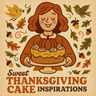 Sweet Thanksgiving Cake Inspirations | Thanksgiving Cake Ideas eBook | Fall Cake Decorating & Baking Guide for Pumpkin Spice, Apple Caramel, and Pecan Maple Treats