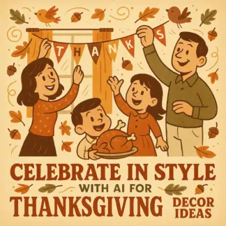 Celebrate in Style With AI for Thanksgiving Decor Ideas | Digital eBook Guide for AI-Powered Home Styling Inspiration | Learn the Best Way to Use AI for Thanksgiving Decor Ideas