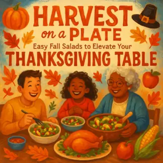 Harvest on a Plate: Easy Fall Salads to Elevate Your Thanksgiving Table | Easy Fall Salads for Thanksgiving eBook | Digital Recipe Guide for Autumn Entertaining