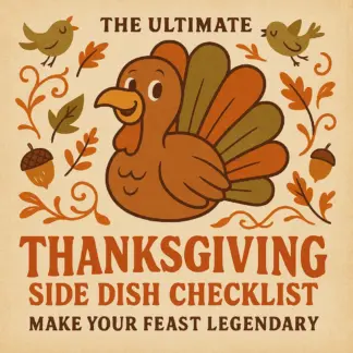 The Ultimate Thanksgiving Side Dish Checklist: Make Your Feast Legendary | Printable Holiday Cooking Guide | Traditional Thanksgiving Side Dishes eBook Download