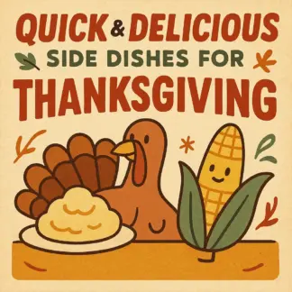 Quick and Delicious Side Dishes for Thanksgiving | Instant Recipe eBook | Quick Side Dishes for Thanksgiving Dinner Guide | Holiday Cooking Made Easy
