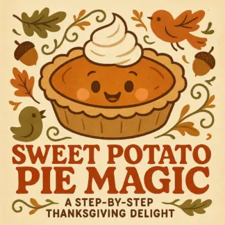 Sweet Potato Pie Magic: A Step-by-Step Thanksgiving Delight | Digital Baking Guide, Printable Sweet Potato Pie Recipe eBook, Holiday Dessert Tutorial