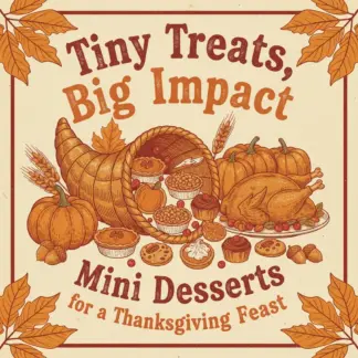 Tiny Treats, Big Impact: Mini Desserts for a Thanksgiving Feast | Digital Download Guide on How to Make Mini Desserts for Thanksgiving Table | eBook, Printable Baking Resource for Entertaining