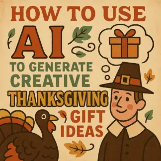 How to Use AI to Generate Creative Thanksgiving Gift Ideas | eBook Guide for Personalized, Unique, and Last-Minute Gifts | Digital Download for Creative Gifting Inspiration