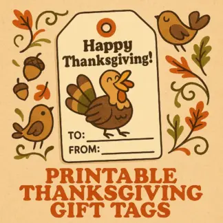 AI Tips for Printable Thanksgiving Gift Tags | Creative Holiday Design Guide for DIY Printable Gift Tags | Learn How to Use AI for Unique, Personalized Thanksgiving Tags