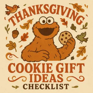 Thanksgiving Cookie Gift Ideas Checklist | Printable Baking Gift Planner | DIY Cookie Gift Inspiration for Friends & Family | Digital Download
