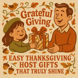 Grateful Giving: Easy Thanksgiving Host Gifts That Truly Shine | Printable Digital Guide for Easy Thanksgiving Gifts for Hosts | Thanksgiving Host Gift Ideas eBook