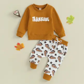 Baby Boys 2-Piece Sweatshirt & Pants Set - Long Sleeve Crew Neck Outfit