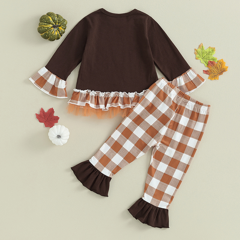 Baby Girls' 3-Piece Thanksgiving Outfit Set - Fun and Stylish - Image 3