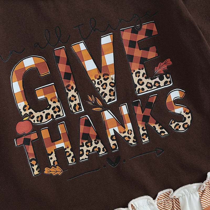 Baby Girls' 3-Piece Thanksgiving Outfit Set - Fun and Stylish - Image 5