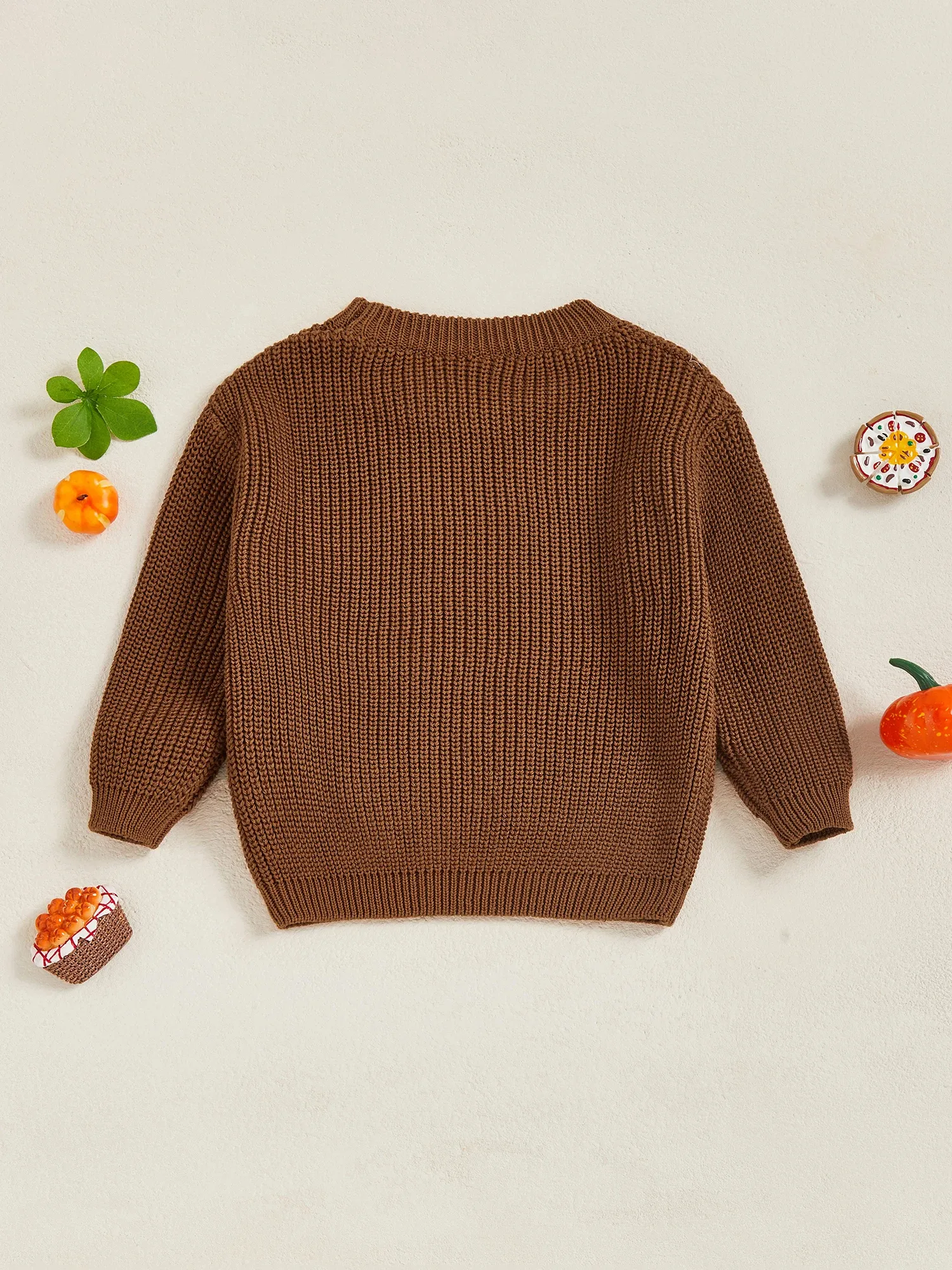 Kids Embroidered Sweatshirt – Pumpkin, Truck Designs - Image 7