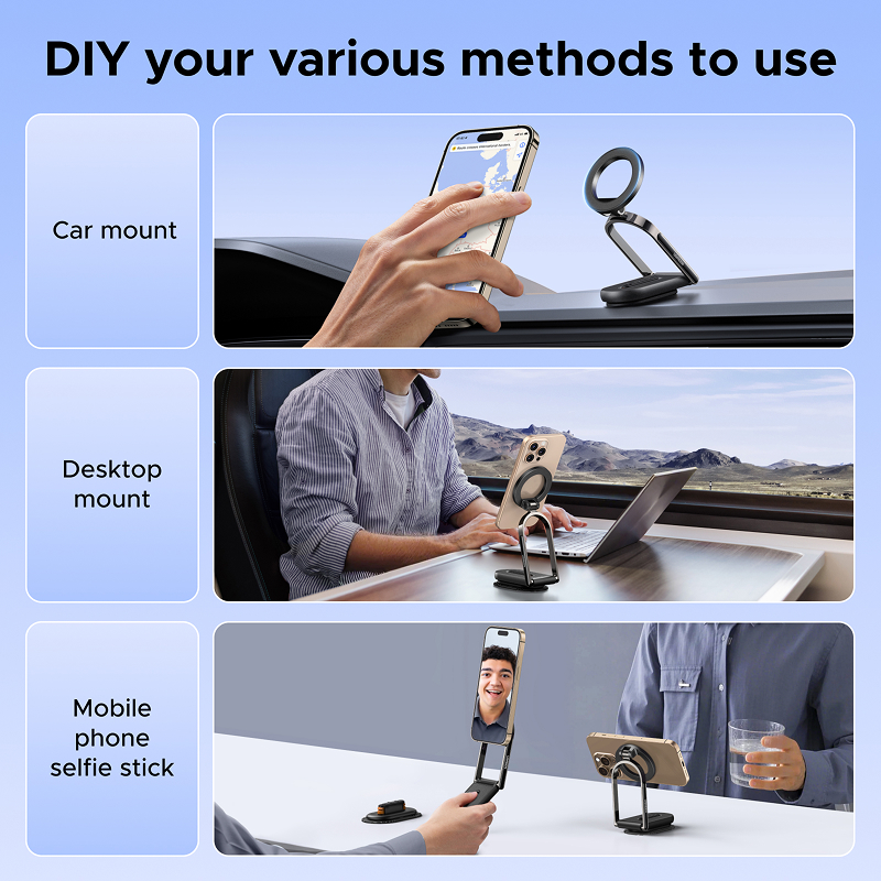 Magnetic Dashboard Car Phone Holder - Rotatable & Detachable Mount - Image 4
