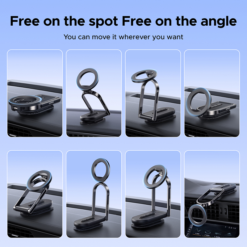 Magnetic Dashboard Car Phone Holder - Rotatable & Detachable Mount - Image 5